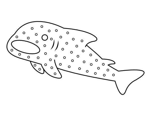 whale shark coloring pages