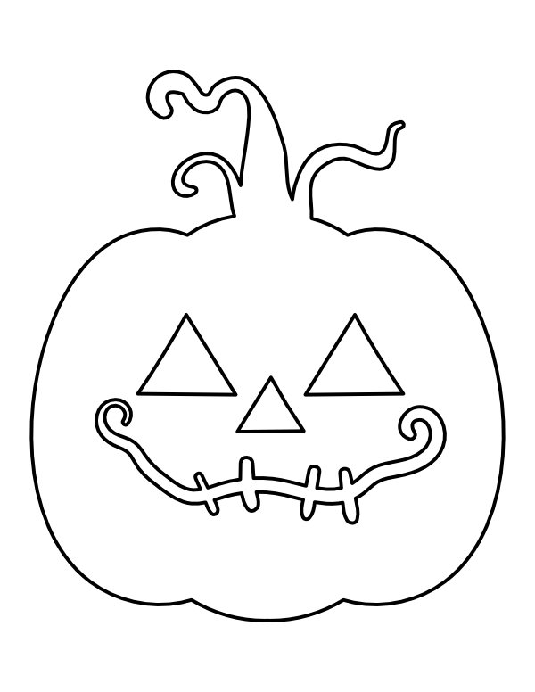 Printable Whimsical Jack o lantern Coloring Page