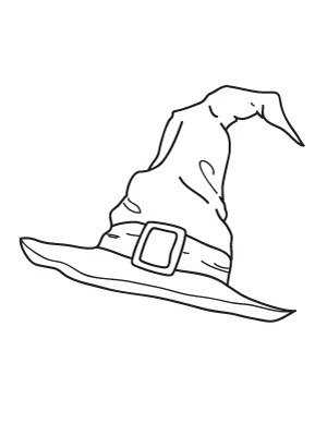 Witch Hat Coloring Page