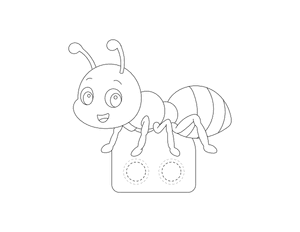 Ant Two Finger Puppet Craft Template Printable