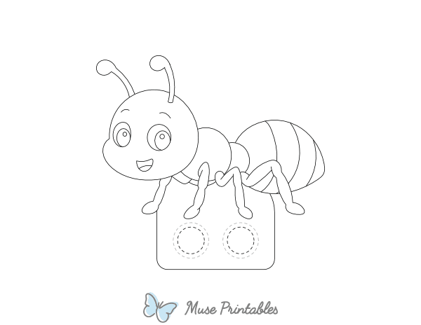 Ant Two Finger Puppet Craft Template