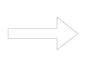 Arrow Shape Outline Craft Template Printable