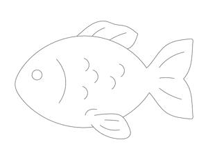 Fish Outline Craft Template Printable