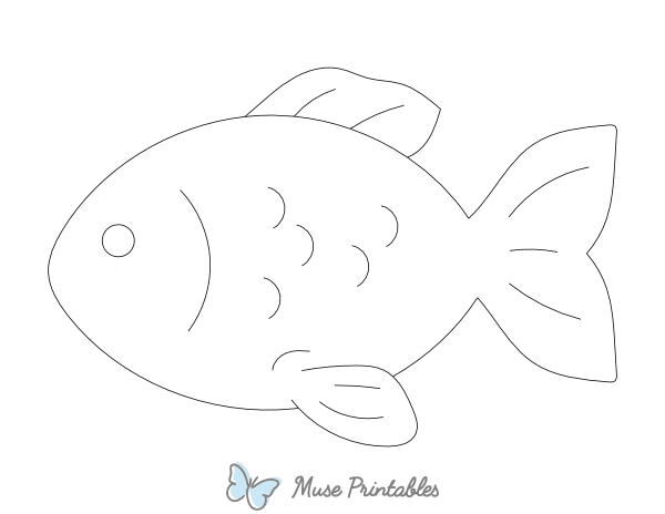 Fish Outline Craft Template Printable