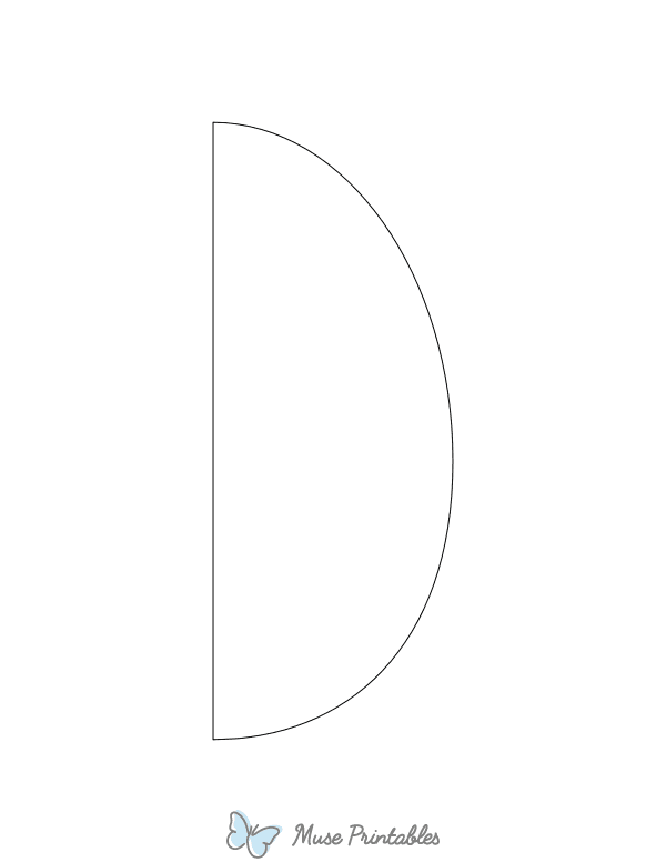 Half Egg Shape Outline Craft Template Printable