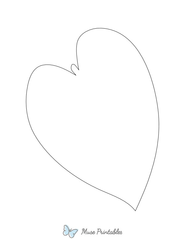 Kalo Leaf Shape Outline Craft Template