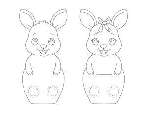 Kangaroo Two Finger Puppet Craft Template Printable
