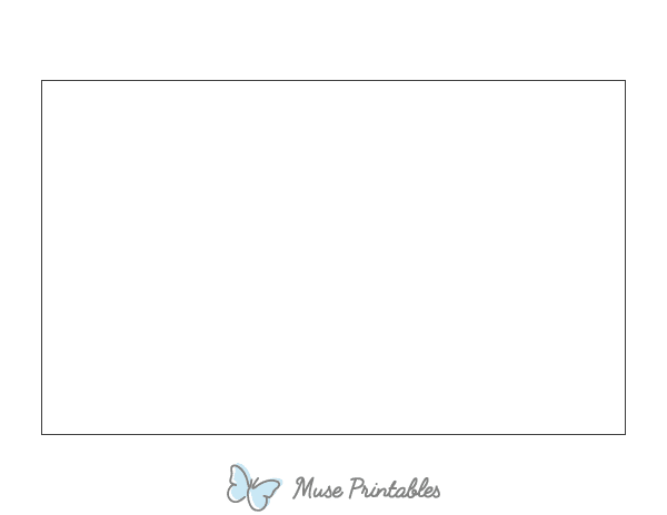 Large Rectangle Shape Outline Craft Template Printable