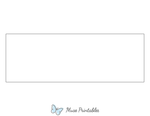 Long Rectangle Shape Outline Craft Template Printable