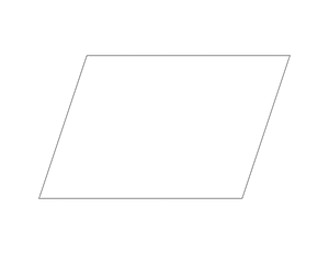 Parallelogram Shape Outline Craft Template Printable