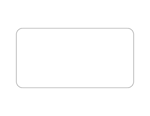 Rounded Rectangle Shape Outline Craft Template Printable