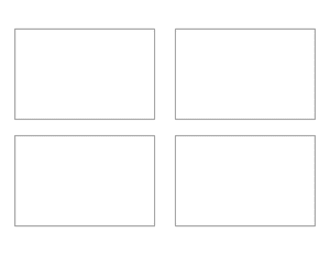 Small Rectangle Shape Outline Craft Template Printable