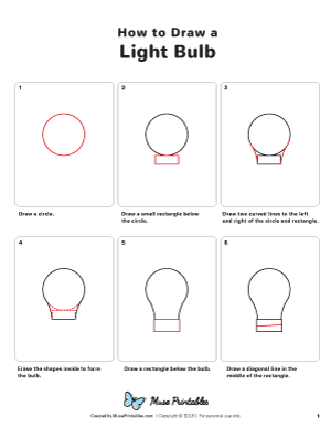 How to Draw a Light Bulb