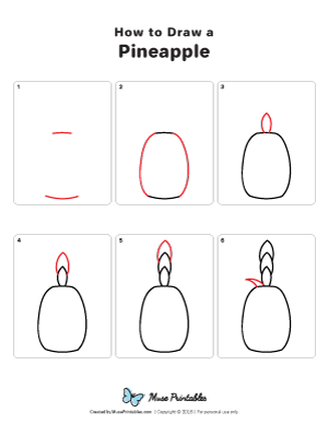 How to Draw a Pineapple