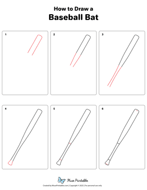 How to Draw a Baseball Bat
