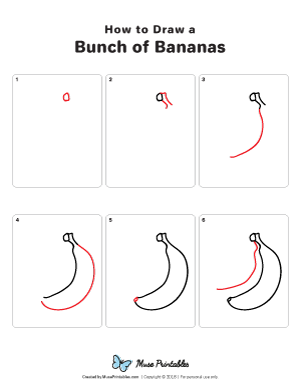 How to Draw a Bunch of Bananas