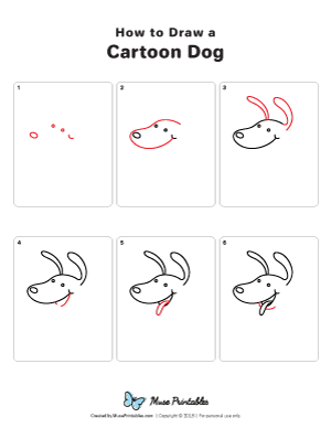 How to Draw a Cartoon Dog