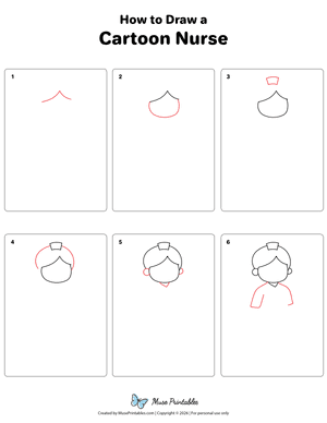 Cartoon Nurse Drawing Tutorial