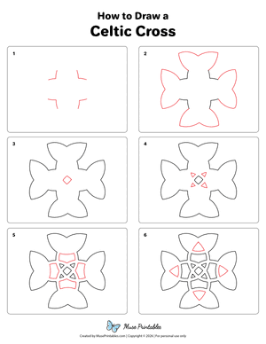 Celtic Cross Drawing Tutorial