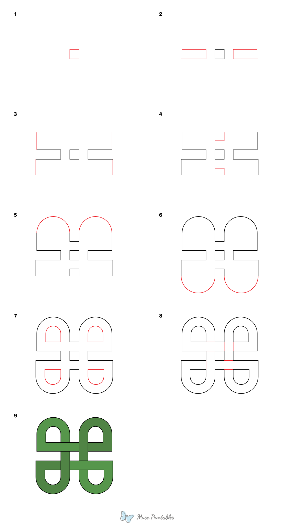 How to Draw a Celtic Knot - Printable Tutorial