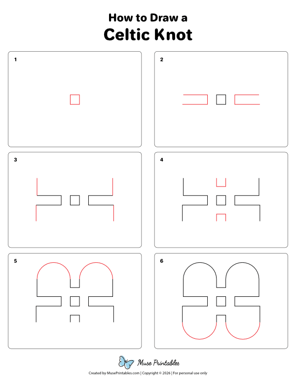 How to Draw a Celtic Knot - Printable Tutorial