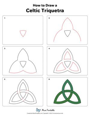 Celtic Triquetra Drawing Tutorial