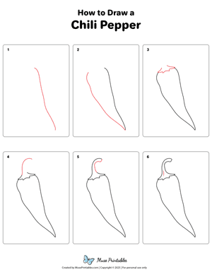 How to Draw a Chili Pepper