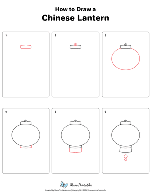 How to Draw a Chinese Lantern