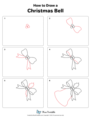How to Draw a Christmas Bell