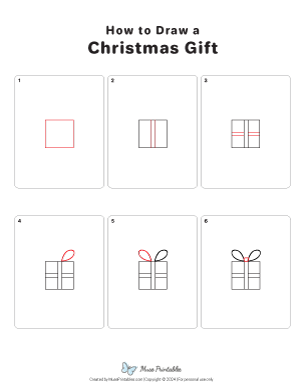 How to Draw a Christmas Gift