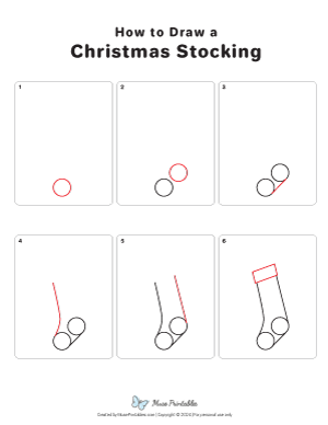 How to Draw a Chistmas Stocking