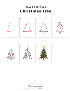 How to Draw a Christmas Tree