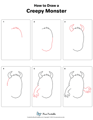 How to Draw a Creepy Monster