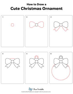 How to Draw a Cute Christmas Ornament