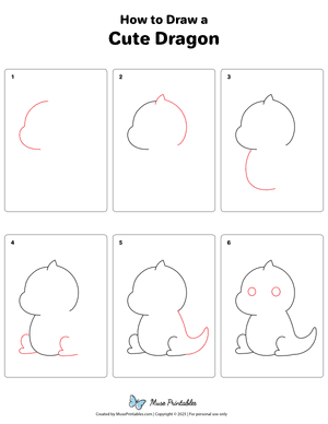 How to Draw a Cute Dragon
