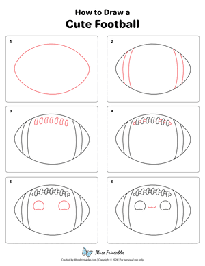 How to Draw a Cute Football