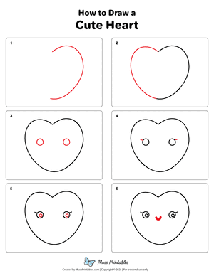 How to Draw a Cute Heart