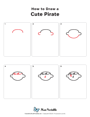 How to Draw a Cute Pirate