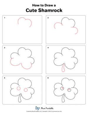 How to Draw a Cute Shamrock