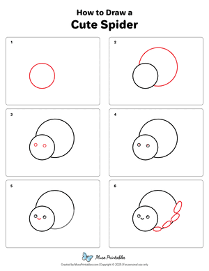 How to Draw a Cute Spider