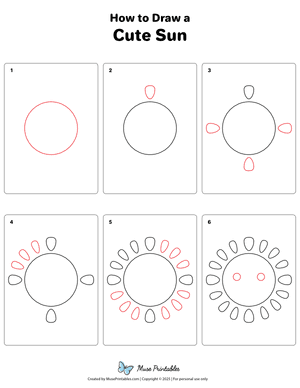 How to Draw a Cute Sun