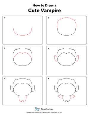 How to Draw a Cute Vampire