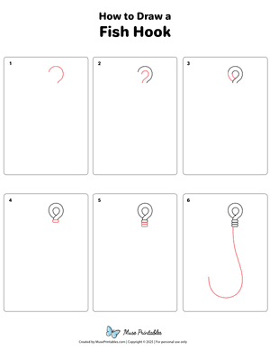 How to Draw a Fish Hook