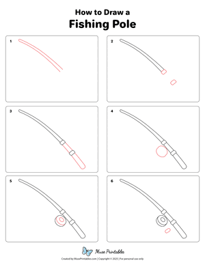 How to Draw a Fishing Pole