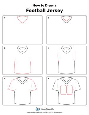 How to Draw a Football Jersey