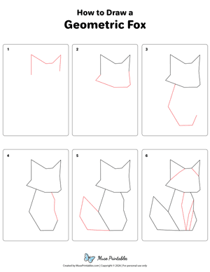 How to Draw a Geometric Fox
