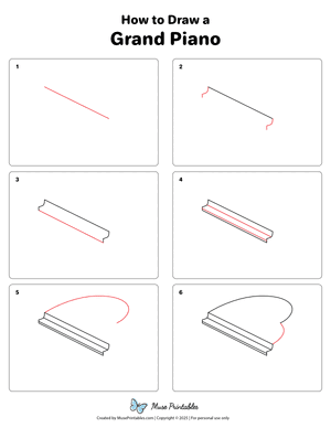 How to Draw a Grand Piano