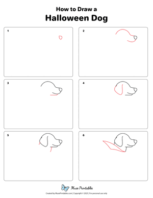 How to Draw a Halloween Dog