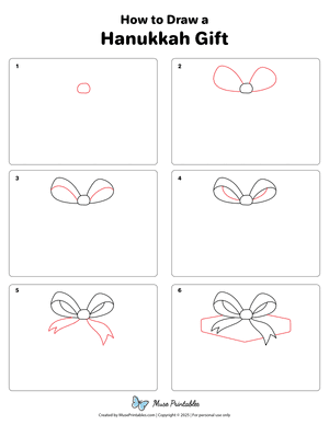 How to Draw a Hanukkah Gift