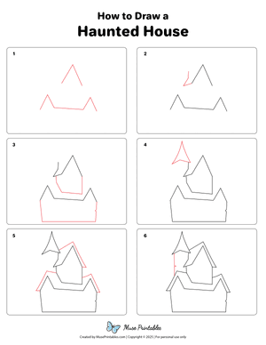 How to Draw a Haunted House